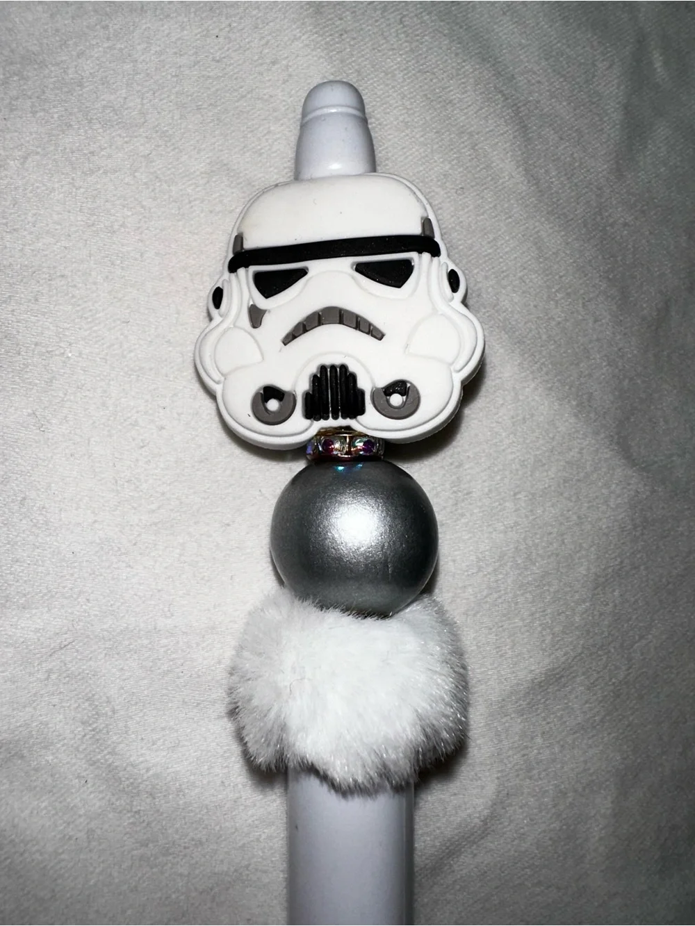 Stormtrooper Top White and Silver Decorative Pen